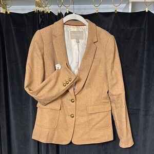 Banana Republic Tan Tailored Blazer with Classic Lapels
